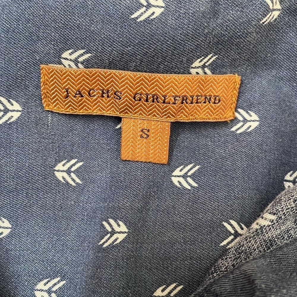 JACHS GIRLFRIEND super short sleeve collared button up in women’s small Small - Picture 7 of 10